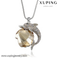 necklace-00413 xuping animal collier, collier dernier cri avec pendentif en cristal et dauphin en forme de coquillage Swarovski pour femme